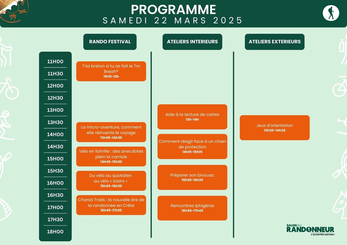 programme samedi 22 mars 2025