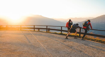 point de vue d'une randonnée